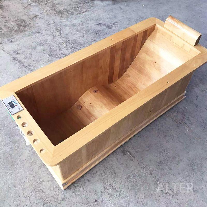 편백 욕조 히노끼탕 목욕 가정용 펜션 원목 오크 120x70x60cm - 상세 이미지 4