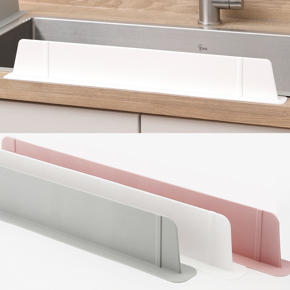 국산 실리콘 싱크대 물막이 52cm 물튀김방지 자동흡착