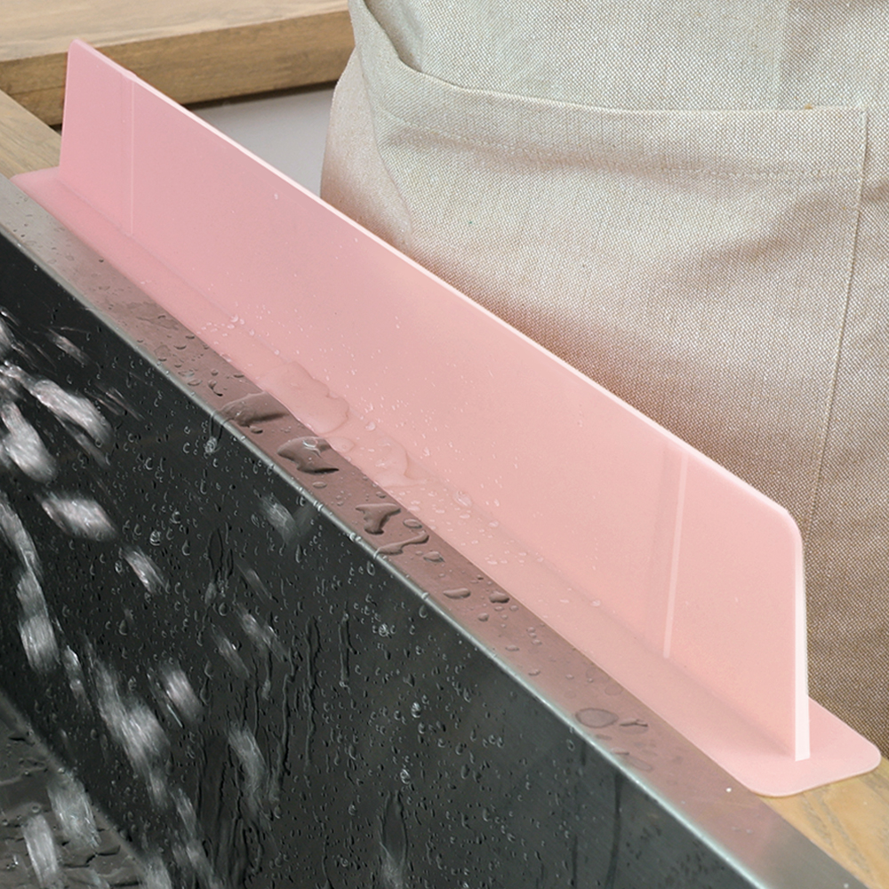 국산 실리콘 싱크대 물막이 52cm 물튀김방지 자동흡착