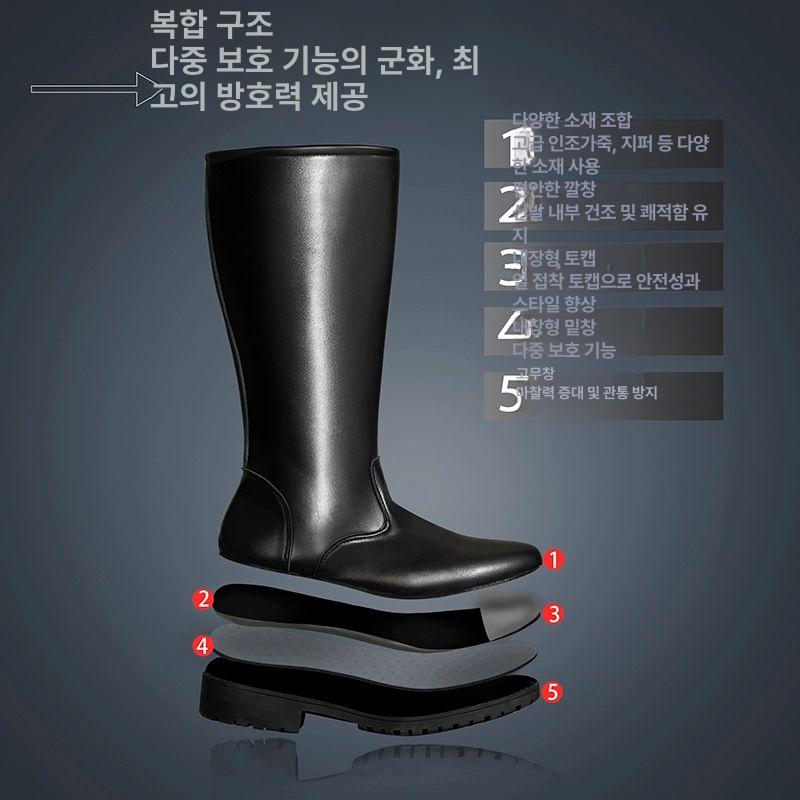 여성 패딩부츠 첼시부츠 하이 부츠 가죽 겨울신발 남성첼시부츠 A 일반형 남성용 - 상세 이미지 4