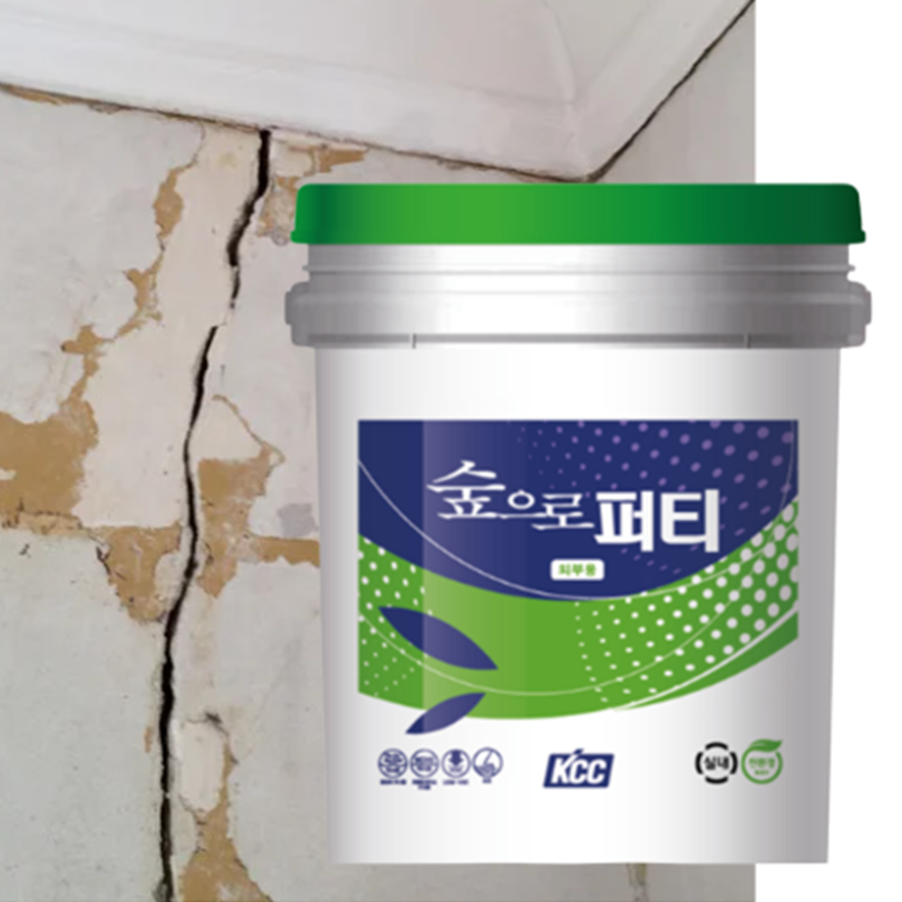 아크릴 퍼티 벽 틈 구멍 크랙 보수 방수 벽보수 외부용 빠데 5KG - 상품 이미지