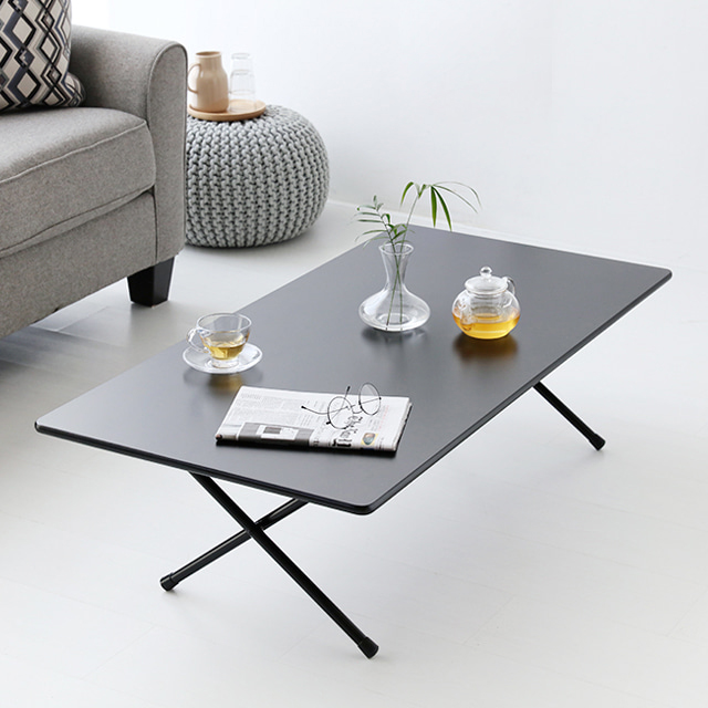 HOMATO 좌식 접이식테이블 120 SM-733NPL 래치드블랙 8590.6014