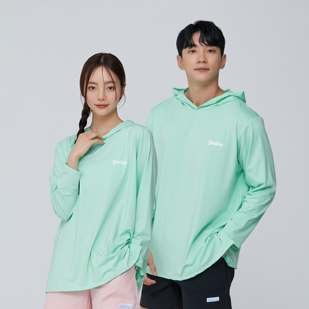 밸롭 임팩트 세미오버 후드티셔츠 민트 2개 구매 시 추가할인 - 메인 이미지