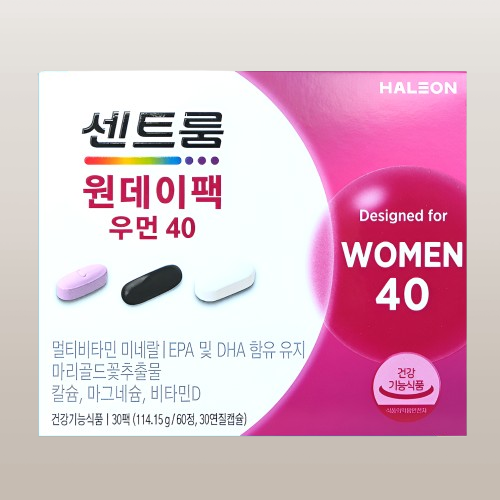 센트룸 원데이팩 우먼40 오메가3 루테인 칼슘 30정X1개 - 상세 이미지 2
