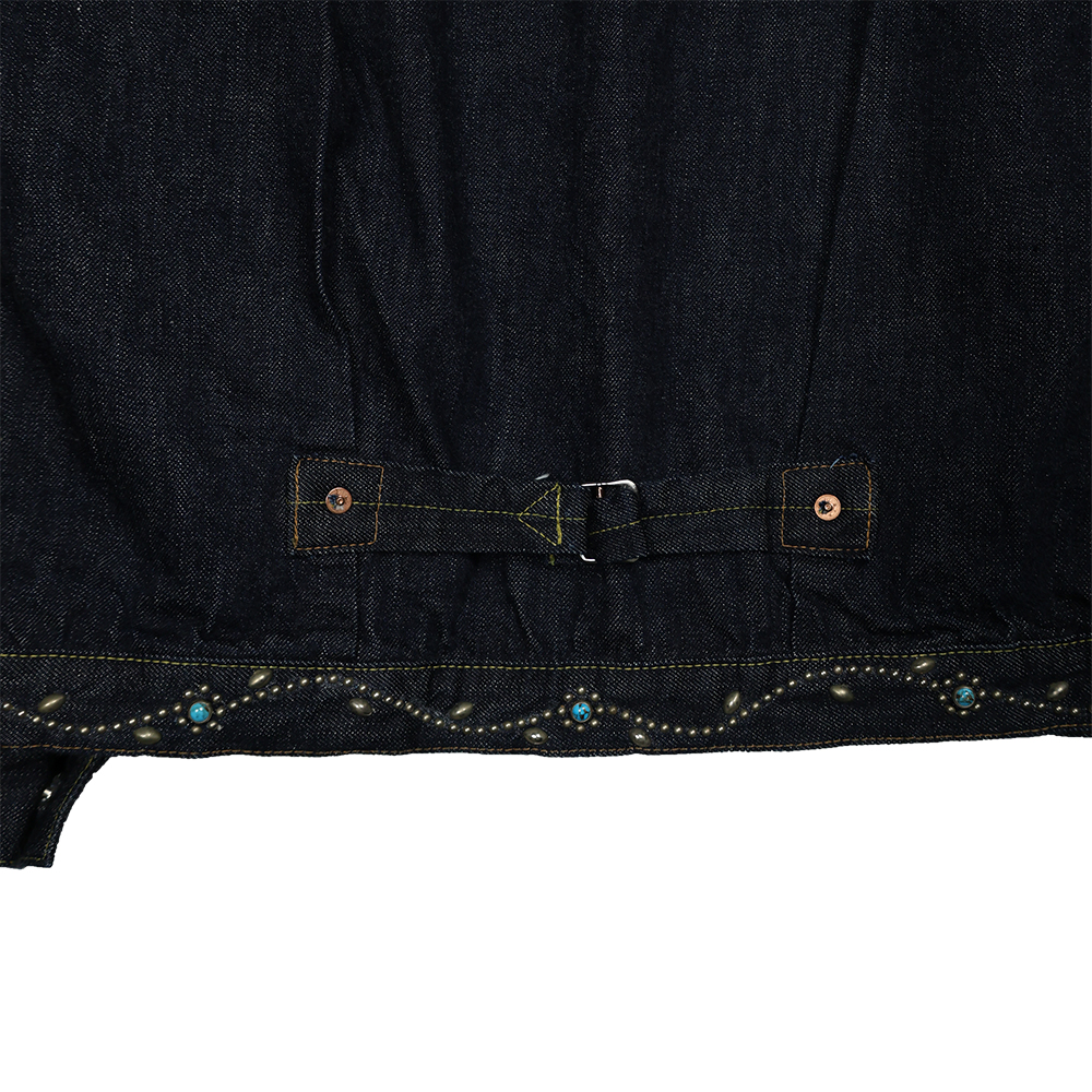 폴카운트 데님 자켓 Type 1 On Studs by Zip Stevenson HTC 청자켓 2107HTC - 상세 이미지 5
