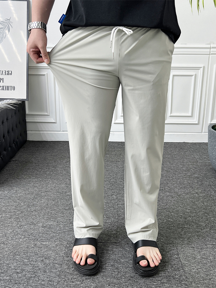 남자 여름 슬랙스 밴딩 스판 세미와이드 아이스 냉감 바지