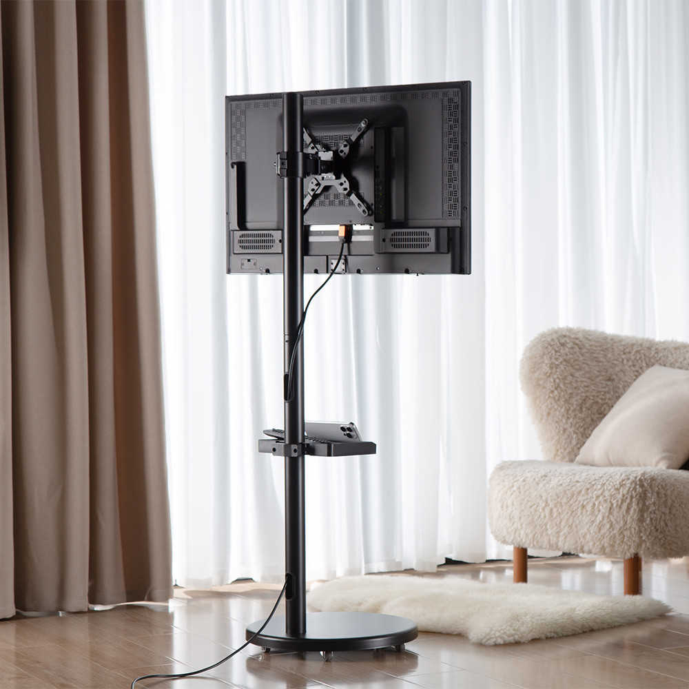 틱툭탁 무빙 스마트 티비 스탠드 블랙 LG 삼성 tv 모니터 호환 삼탠바이미 이동식 거치대 - 상세 이미지 5