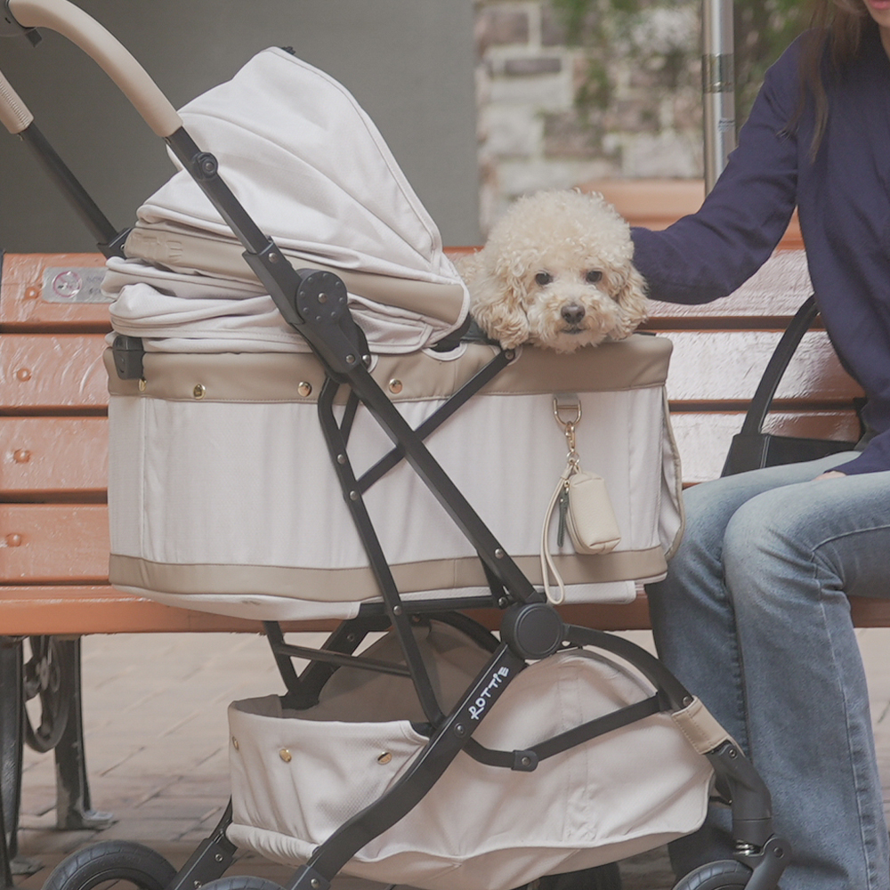 로띠에 에어라이트 강아지유모차 노블레스돔 개모차