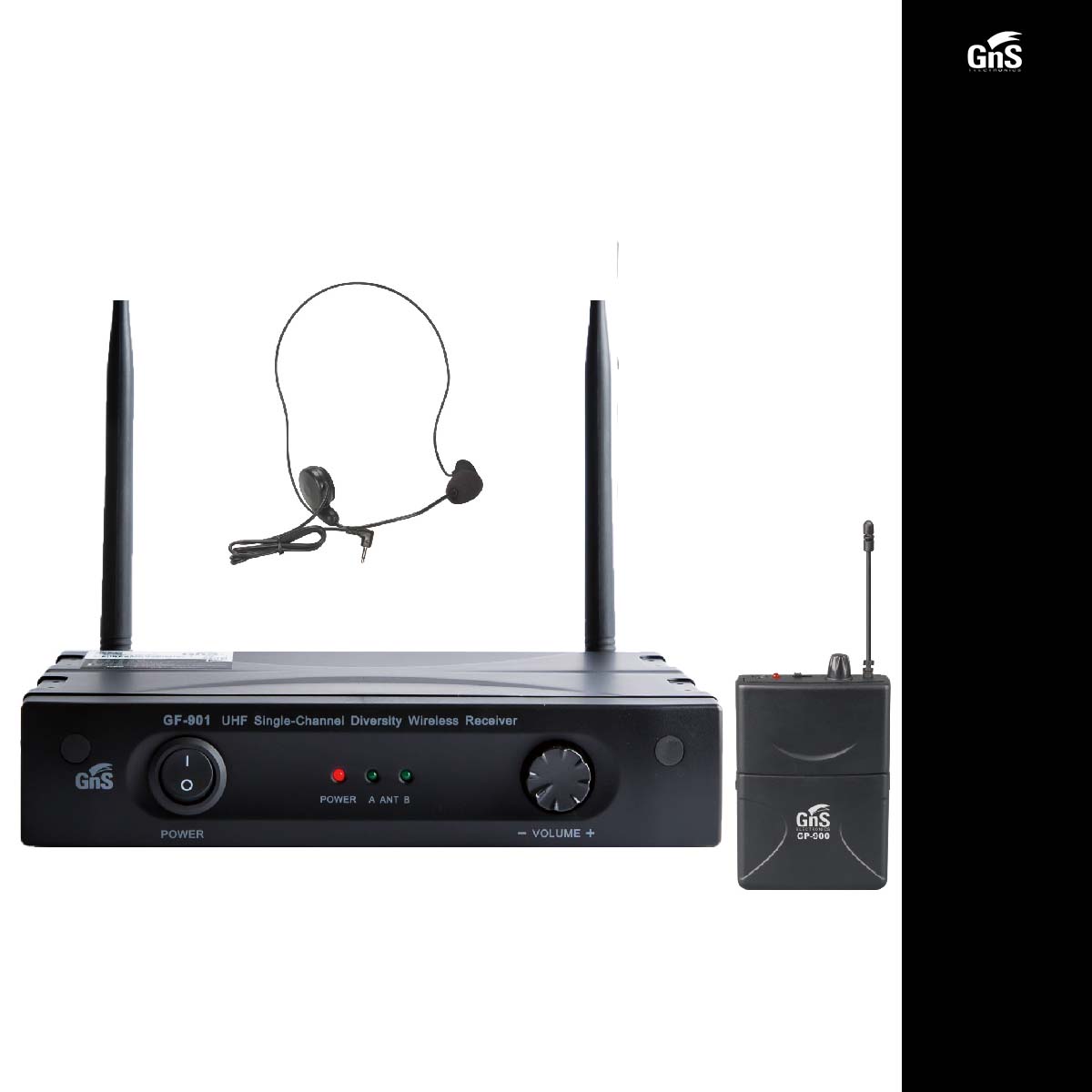 GNS GF-901HS 지앤에스 무선 마이크 헤드셋 1채널 세트 강의 공연 900Mhz