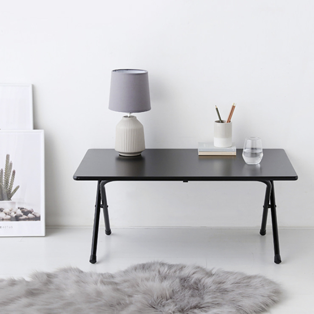 HOMATO 좌식 접이식테이블 80 SM-733NPL 래치드블랙 6481.8556