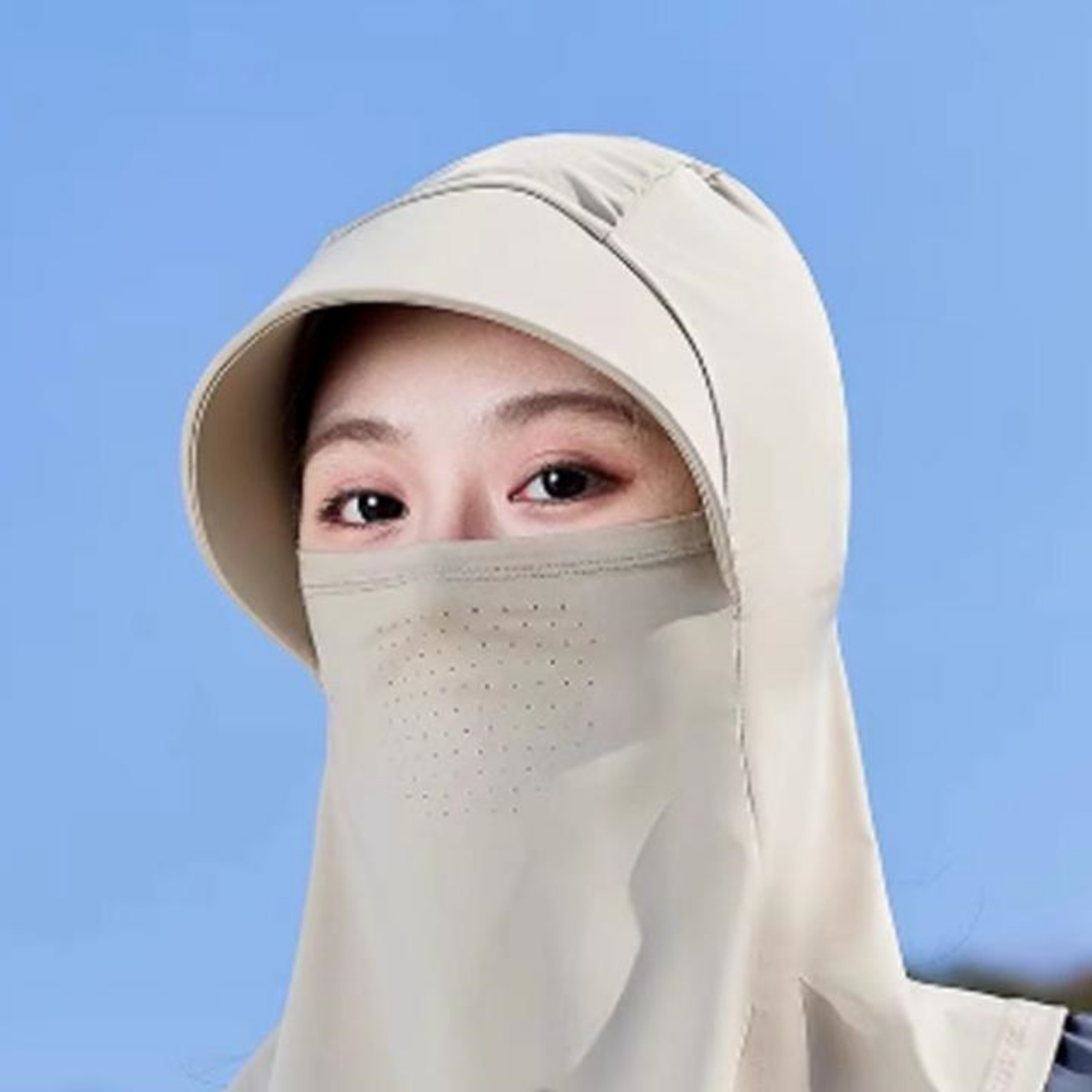 기미방지마스크 얼굴가리는 운전 캐디 골프 전면 - 상세 이미지 5