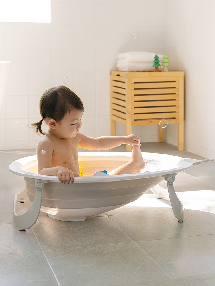 폴레드 허그베어 2in1 아기 욕조 신생아 유아 접이식