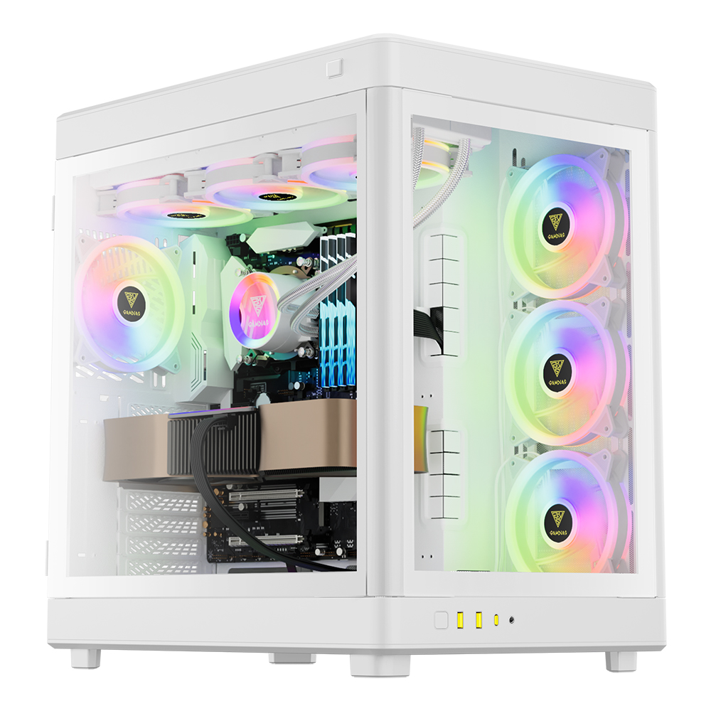 겜디아스 GAMDIAS NESO P1 빅타워 PC 케이스 화이트 화이트