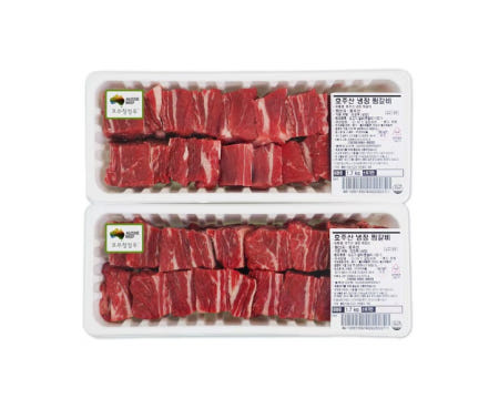 견우마을 호주산찜갈비 코스트코본갈비살 생갈비 소고기 6팩