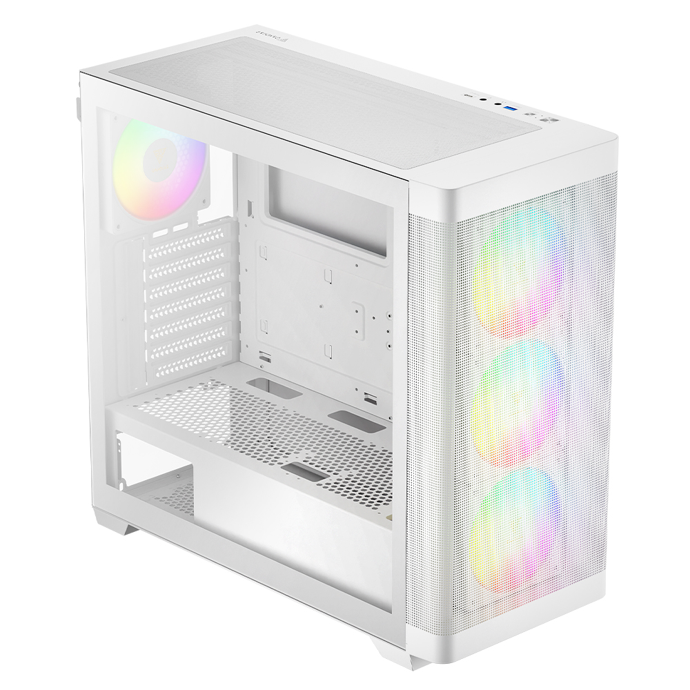 겜디아스 GAMDIAS ATHENA M3 ATX 컴퓨터 PC 케이스 화이트 - 상세 이미지 2