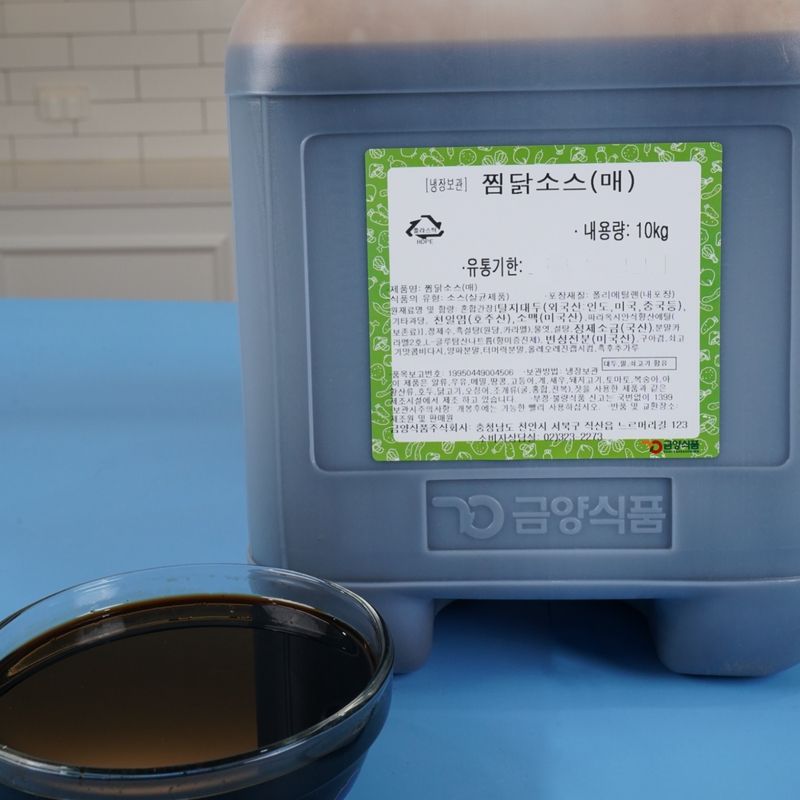 금양식품 안동 찜닭소스 매운맛 10KG 간장 찜닭양념 - 상세 이미지 2