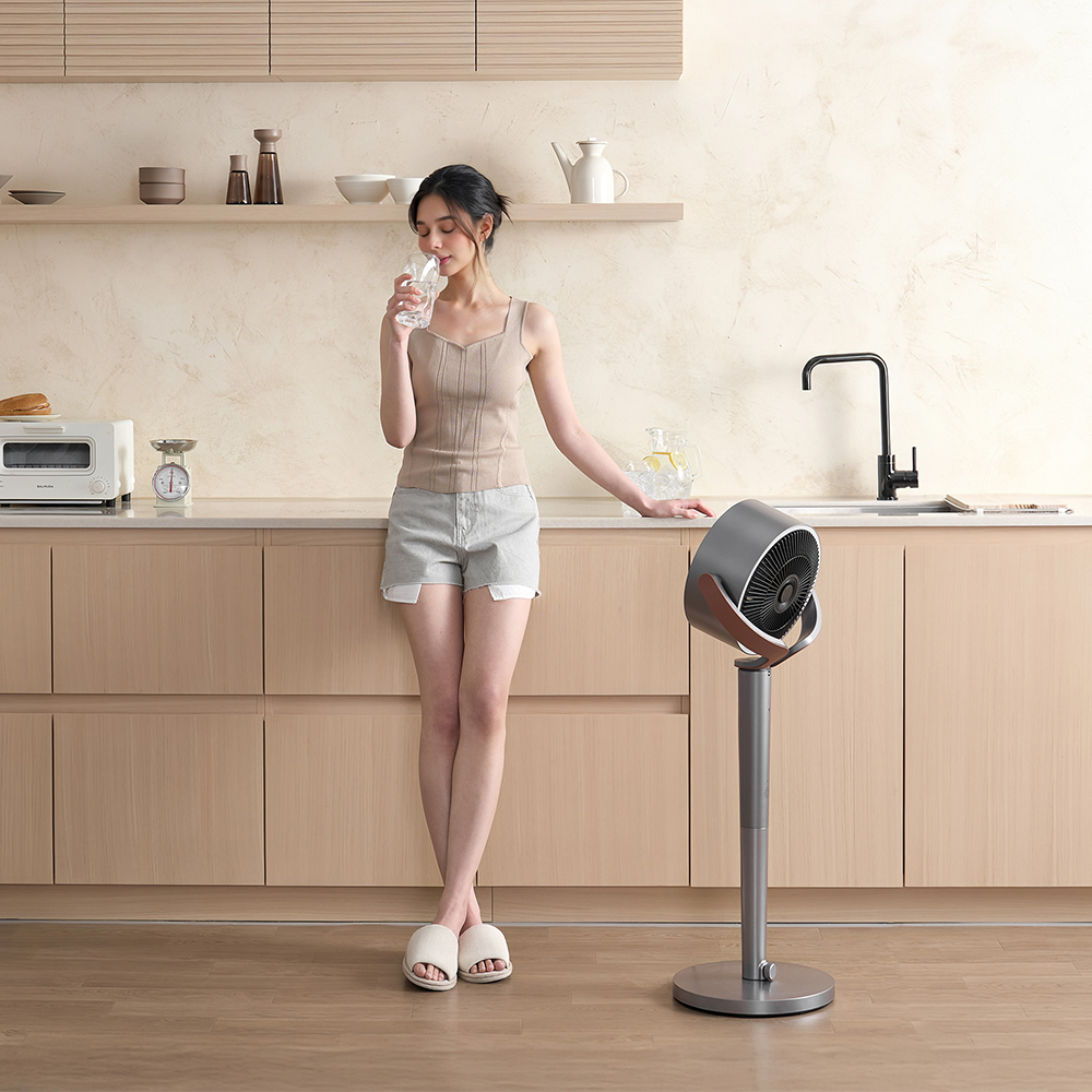 프롬비 타워스톰 3D 입체 회전 12단 BLDC 무소음 써큘레이터 선풍기 코퍼그레이