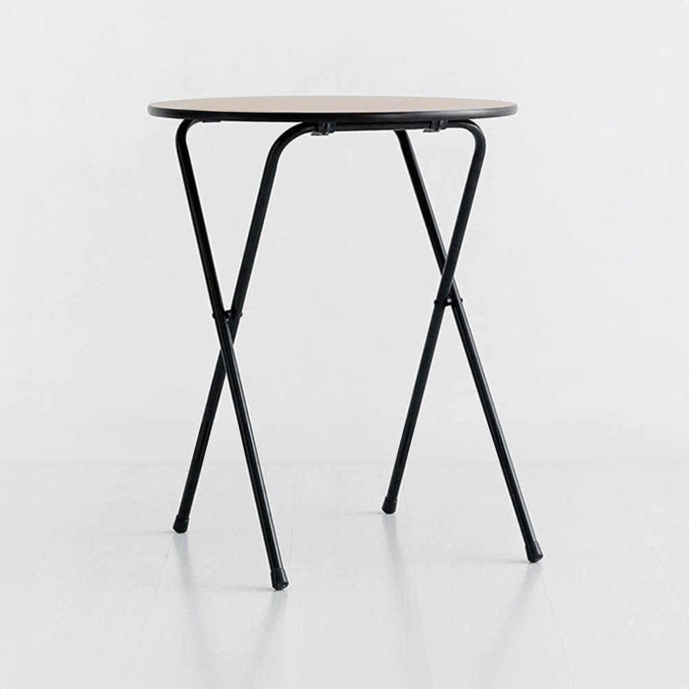 HOMATO 접이식테이블 라운드 D60 라이트브라운 2160.7108