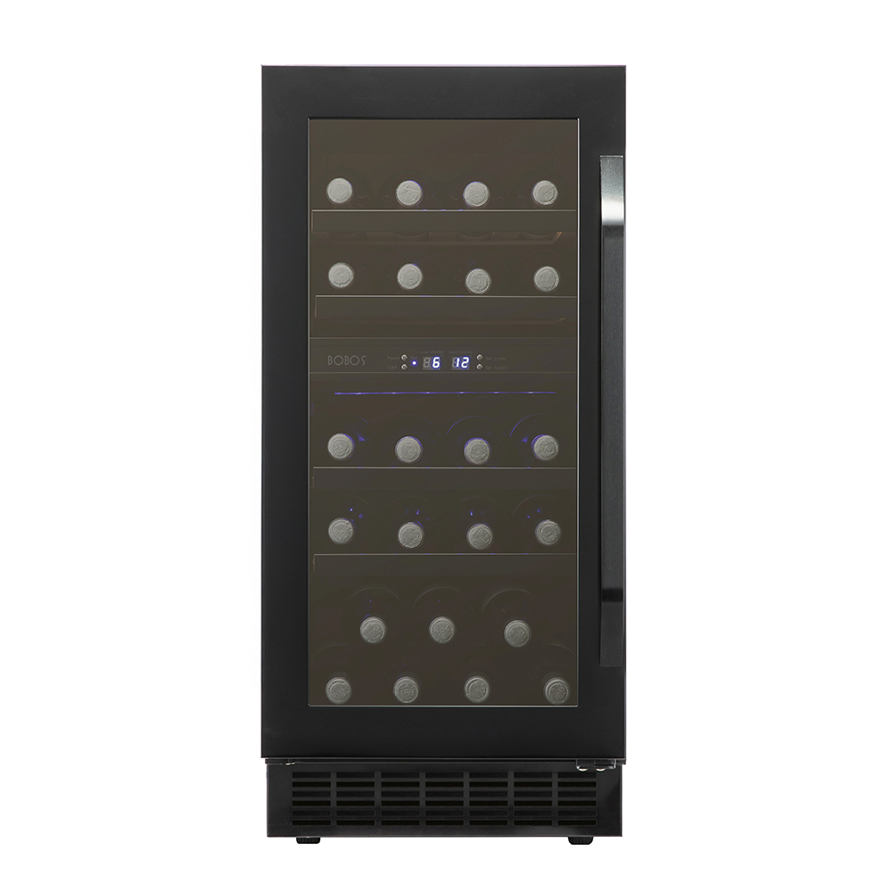 JG-36B 블랙 좌힌지 보보스 와인셀러 27병