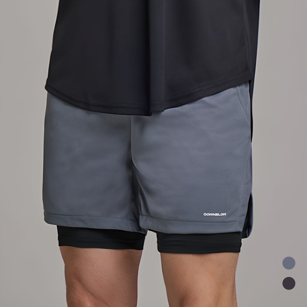 마라톤복장 남자 마라톤복 런닝 러닝 투인원 쇼츠 운동 반바지