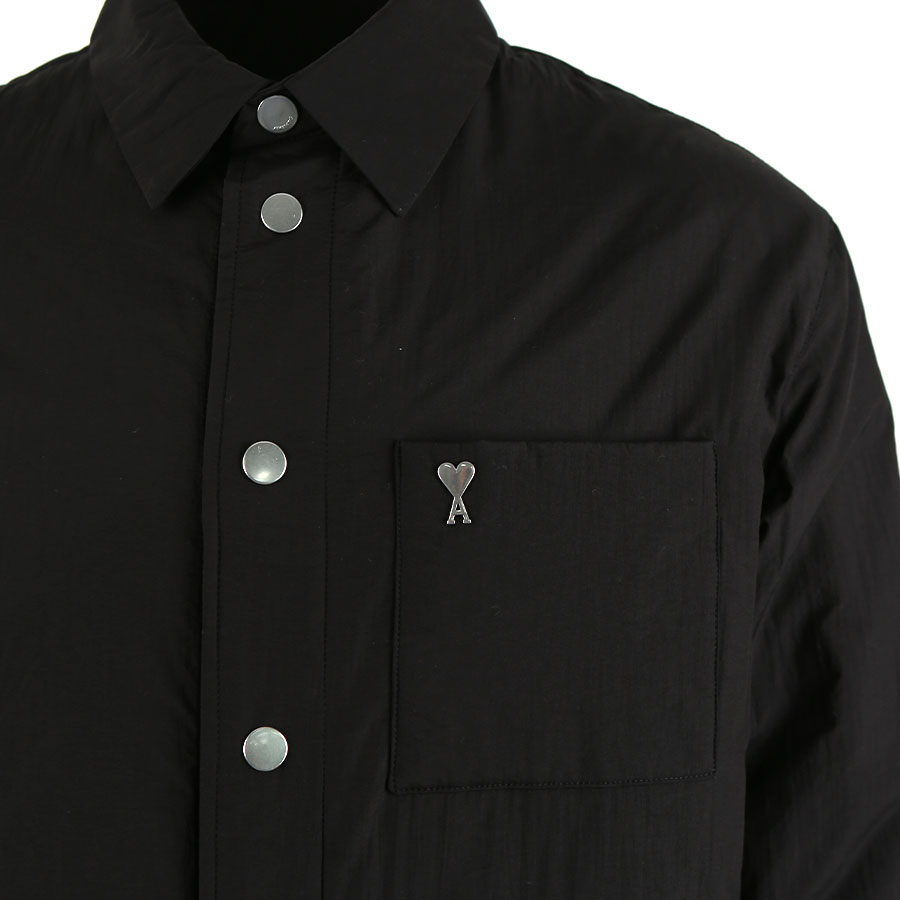 아미 하트 로고 패디드 오 셔츠 HJK238 PA0009 001 (2024 F/W) L,XL - 상세 이미지 5