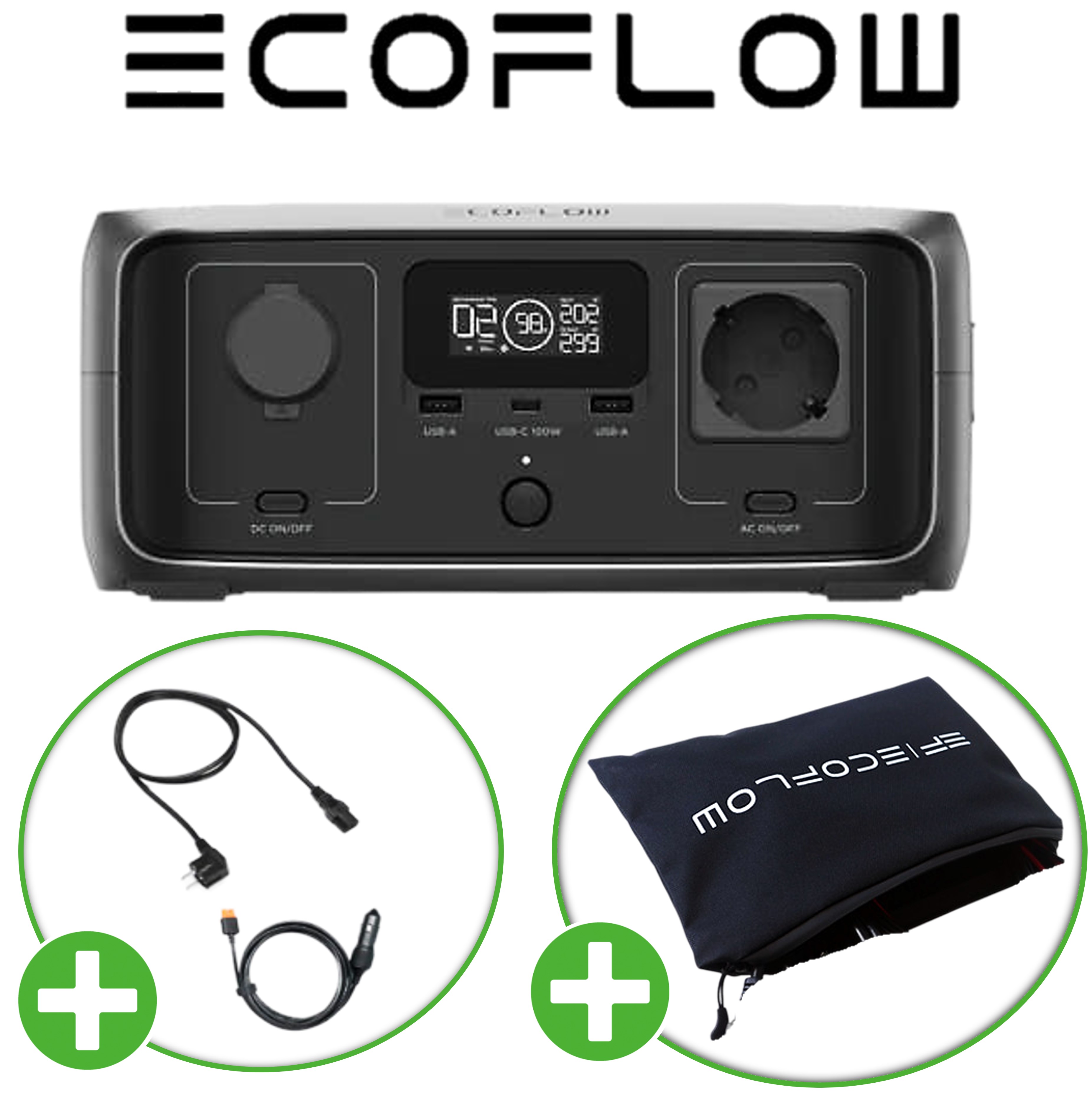에코플로우 리버3 UPS 파워뱅크 자가 발전기 저소음 휴대용 캠핑용 소형