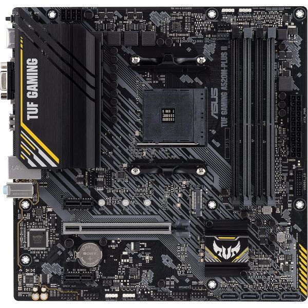 A520 라이젠 AM4 마이크로 ATX 게이밍 메인보드 M.2 지원 디스플레이포트 HDMI DSub USB 3.2 Gen 1 포트 SATA 6 Gbps AU TUF : 에어노드
