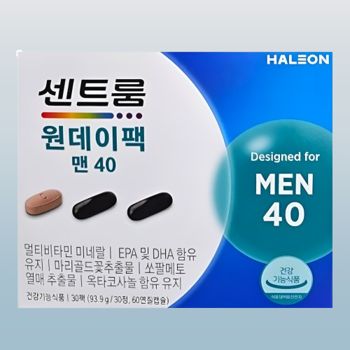 센트룸 원데이팩 맨40 쏘팔메토 옥타코사놀 30정X1개 - 상세 이미지 4