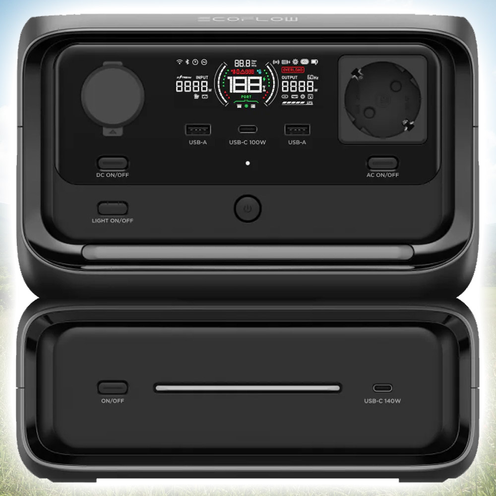 에코플로우 리버3 맥스 (리버3 플러스+EB300) 캠핑용 파워뱅크 572Wh 배터리 차박 캠핑