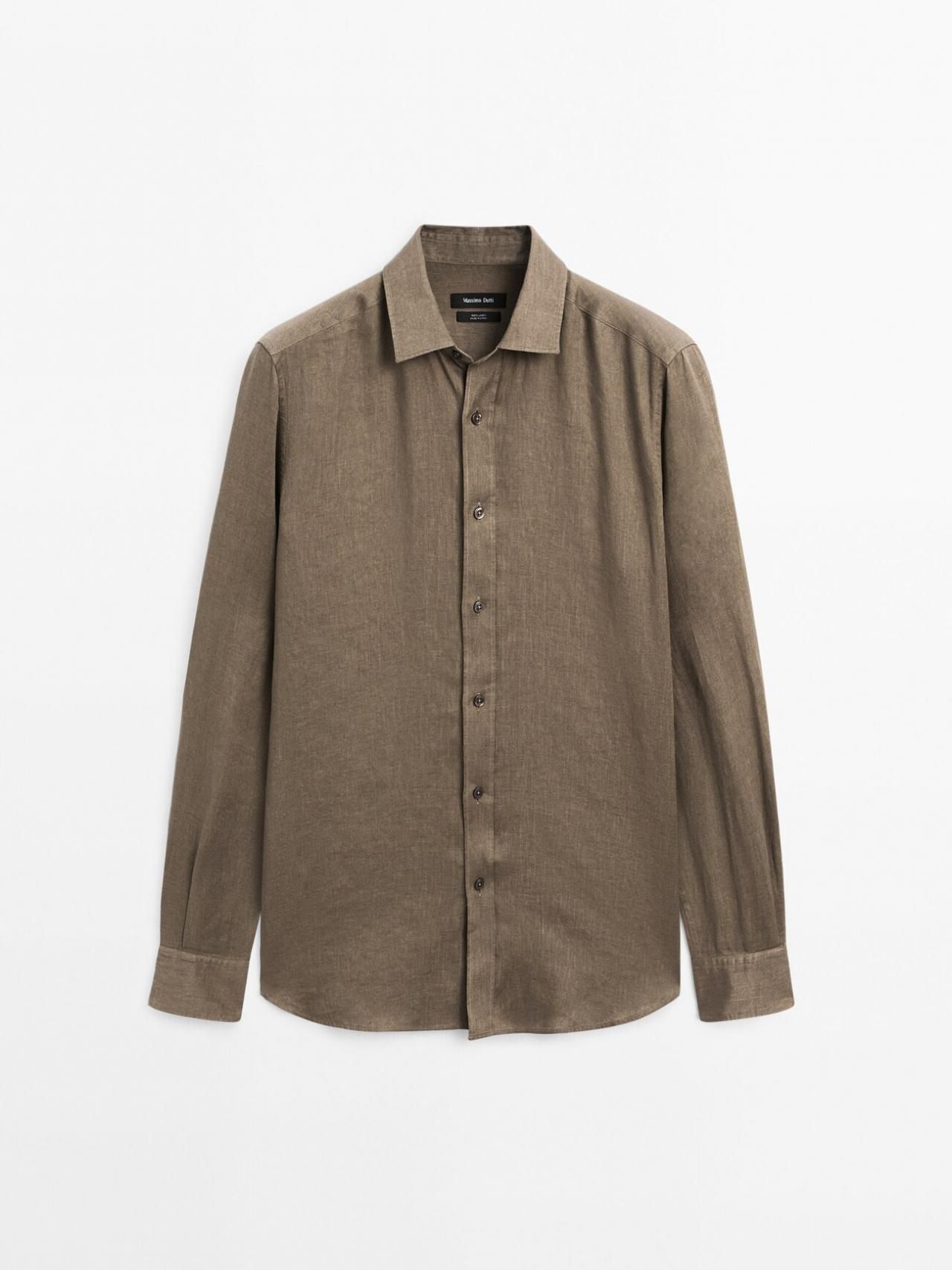 마시모두띠 경량 린넨 셔츠 0179/777 KHAKI