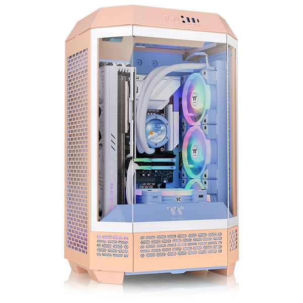 써멀테이크 The Tower 300 (피치 퍼즈) 미니타워 컴퓨터 PC 케이스 : 베이스캠프샵