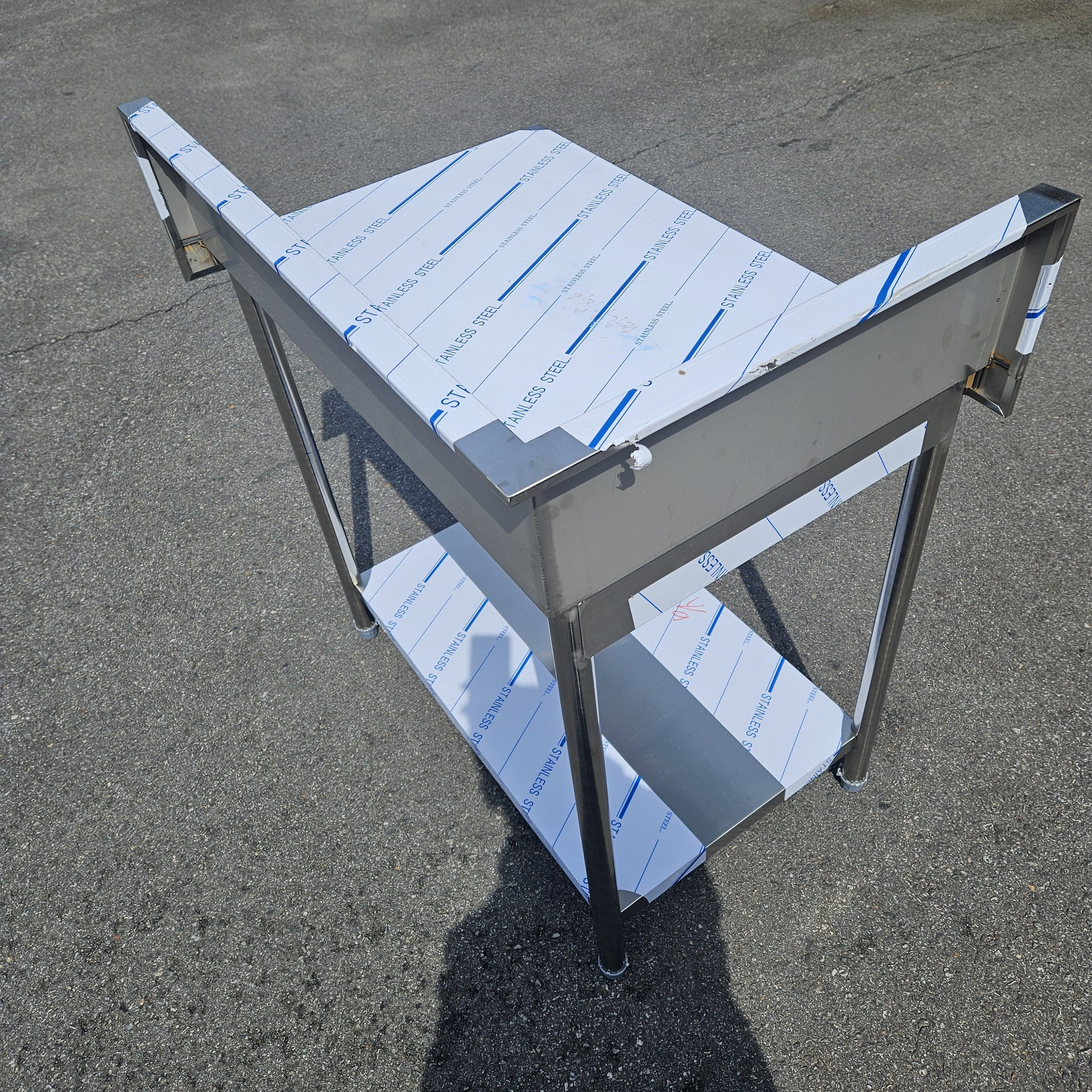 900x600x850 좌측 후면 빽 20cm 1단 업소용 작업대 - 상세 이미지 4
