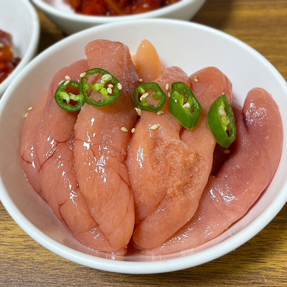 백명란젓갈 저염 명란젓 백명란젓 젓갈 파지 파치 무색소 500g 1kg 오징어 낙지 씨앗 - 상세 이미지 2