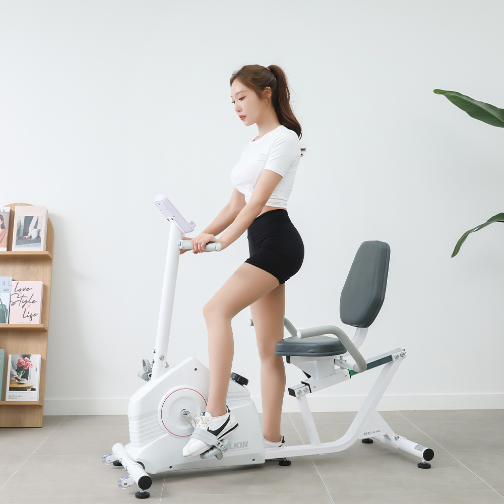 멜킨 좌식 폴민 바이크 가정용 사이클 실내 헬스 자전거 머신 유산소 운동 기구 홈트