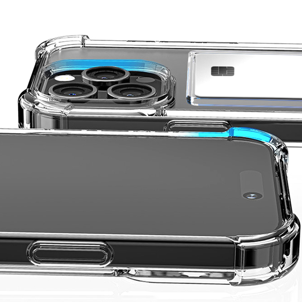 변색방지 카드 2장 수납 범퍼 케이스 투명, 갤럭시S25