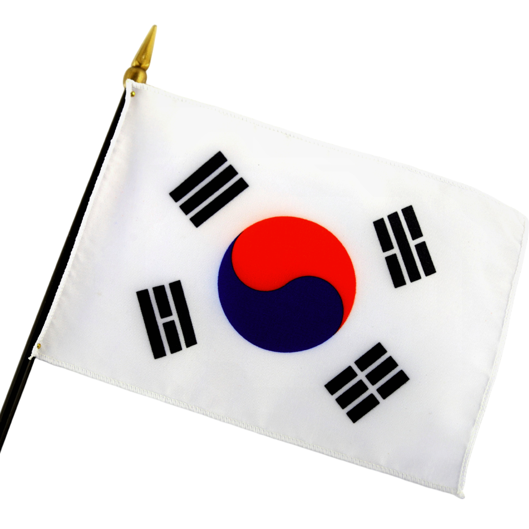 미니 태극기 탁상기 세계 국기 깃발 손태극기 아시아 대한민국