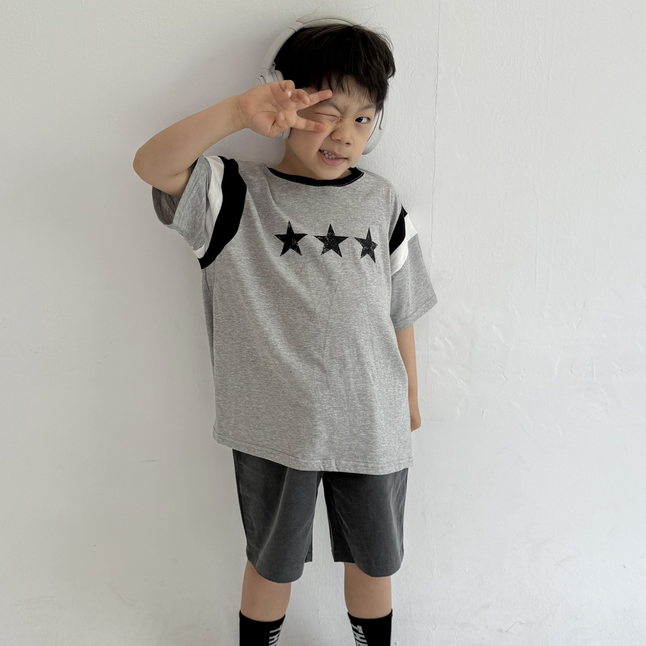 트리플스타티 티셔츠 그로아 키즈 유아 아동 주니어 여름