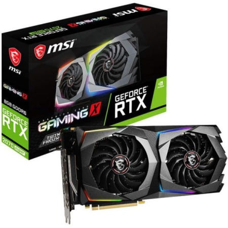 [해외]MSI 게이밍 지포스 RTX 2070 슈퍼 8GB GDRR6 256비트 HDMI/DP Nvlink 트윈 프로즈 튜링 아키텍처 오버클럭 그래픽 카드(RTX X)