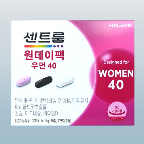 센트룸 원데이팩 우먼40 오메가3 루테인 칼슘 30정X1개 - 상세 이미지 4