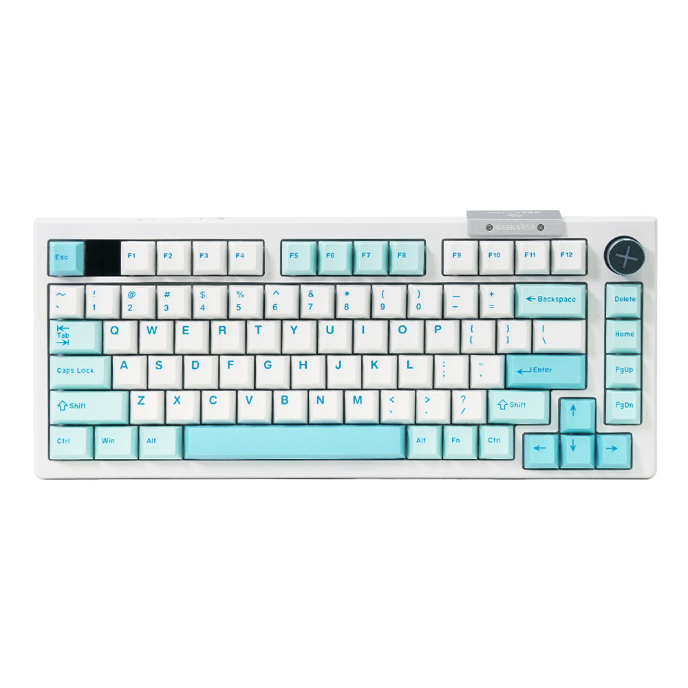 긱스타 JK07 PBT 유무선 RGB 탑 마운트 게이밍 기계식 키보드,에메랄드 바다 - 상품 이미지