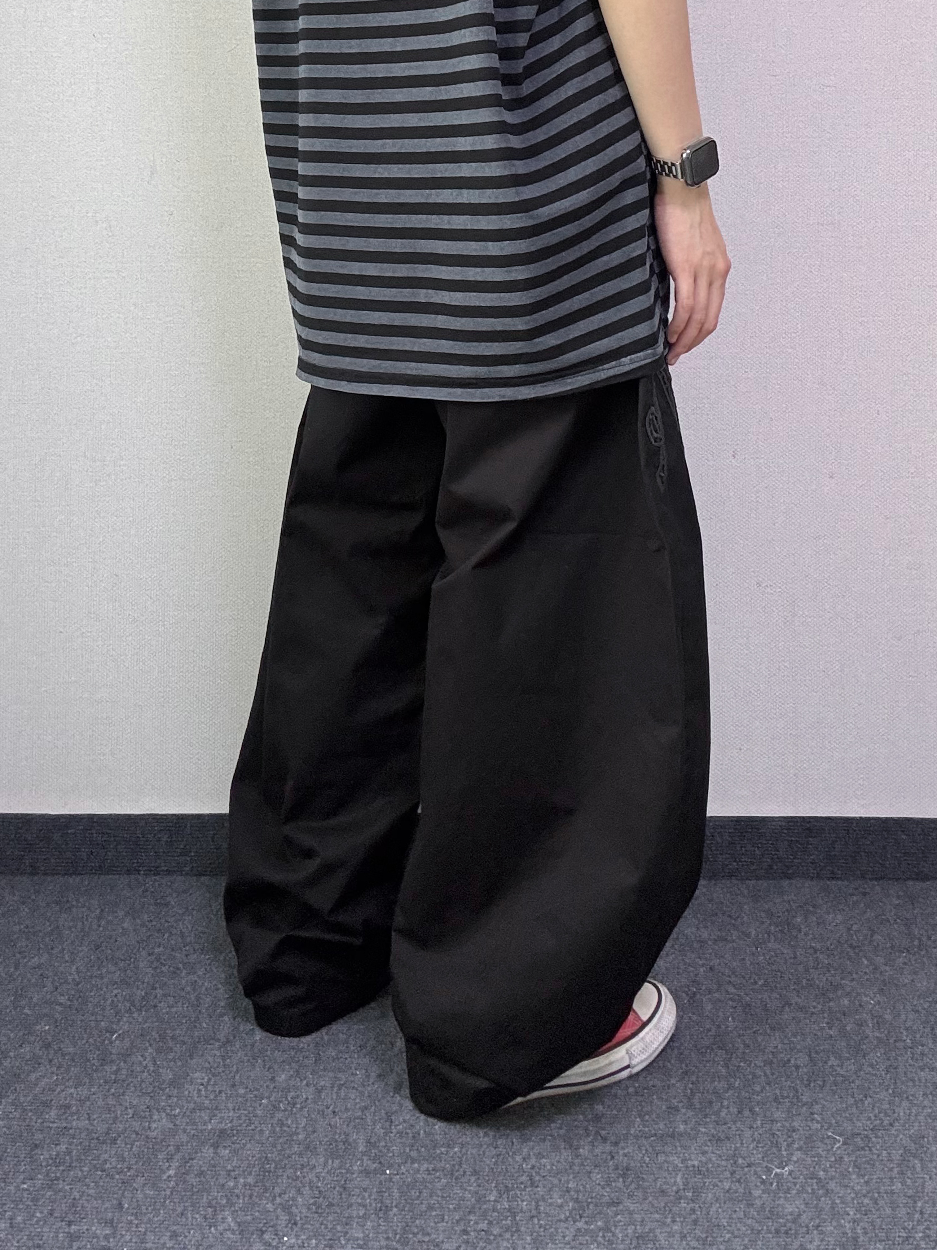 리븐 바이오 펀칭 롱 와이드 팬츠 [2Color] - 상세 이미지 5