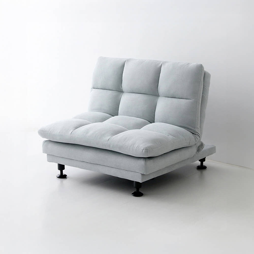 앰보 1인 멀티 패브릭 소파 스툴미포함, 라이트그레이 9214.3908, 1인용