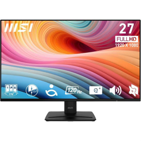 [해외]MSI PRO MP271A E2 27인치 IPS 1920 x 1080 (FHD) 게이밍 오피스 모니터, 120Hz, 프리싱크, HDMI, 디스플레이포트, VGA 포트, VE