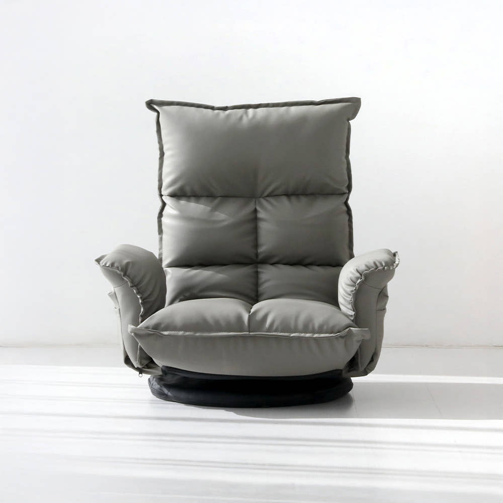 앰보 1인 좌식소파 회전팔걸이형 1인용, 다크브라운 7764.8364