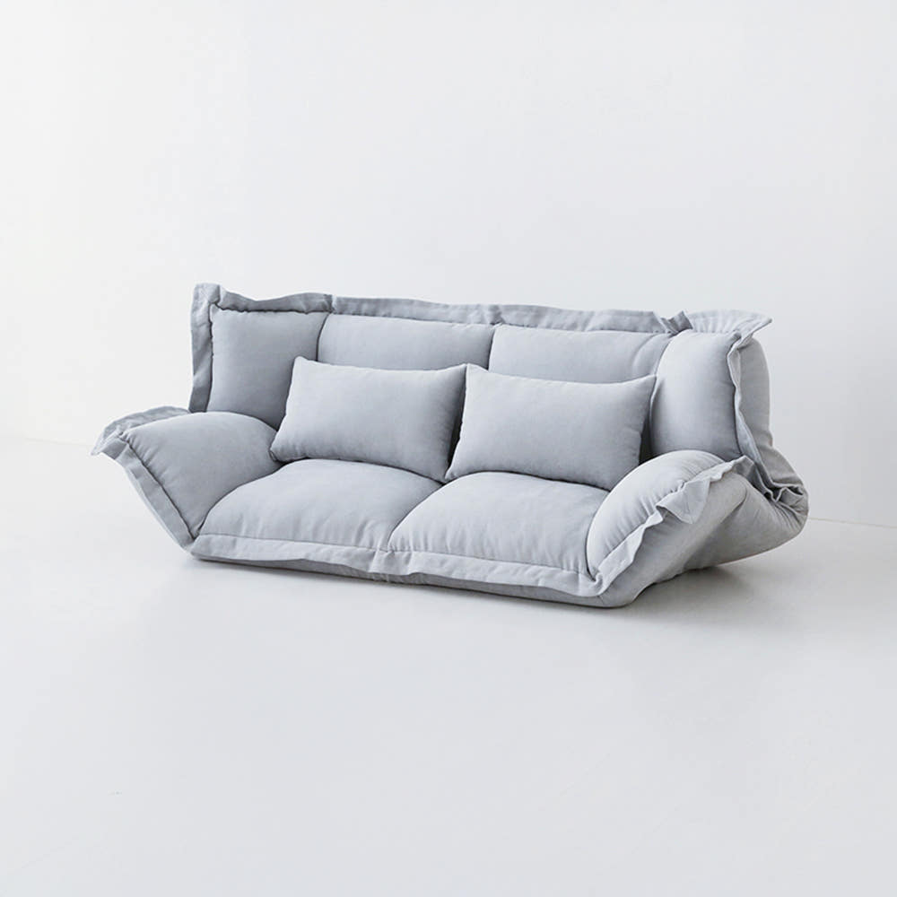 앰보 2인 좌식소파 D형 2인용, 라이트그레이 7618.2795