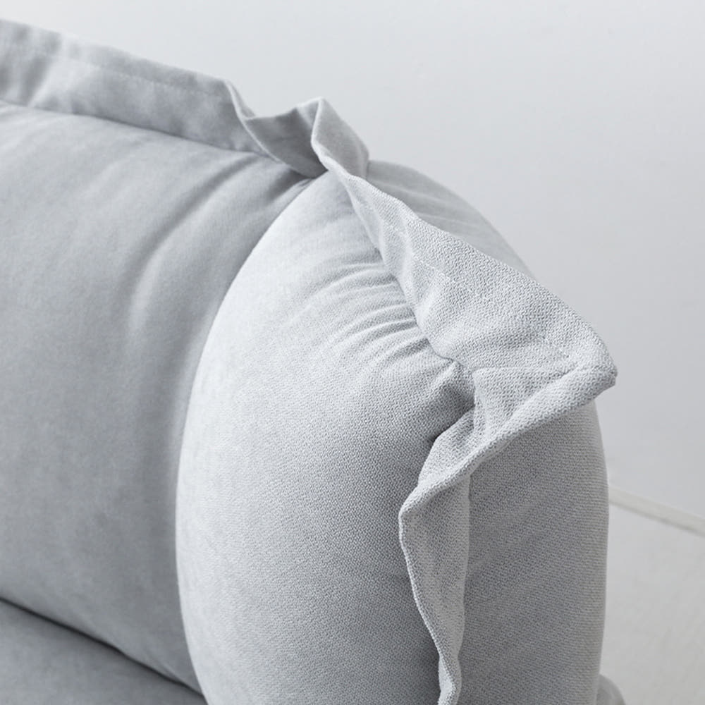 앰보 2인 좌식소파 D형 2인용, 라이트그레이 7618.2795