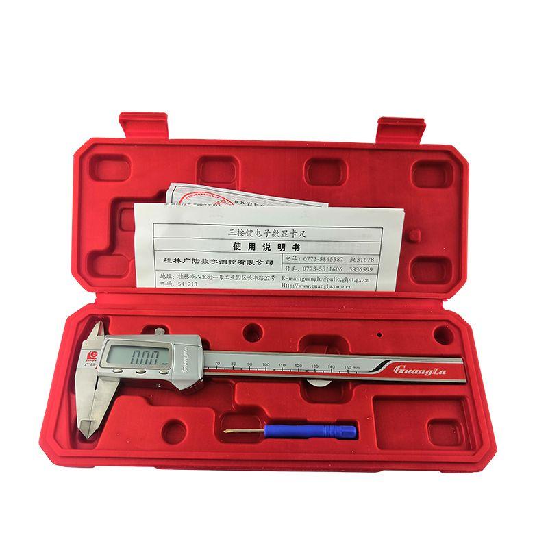 디지털 캘리퍼 버니어 전자 측정 스테인레스 캘리퍼스 0-200mm 금속 쉘 1.5V - 상세 이미지 2