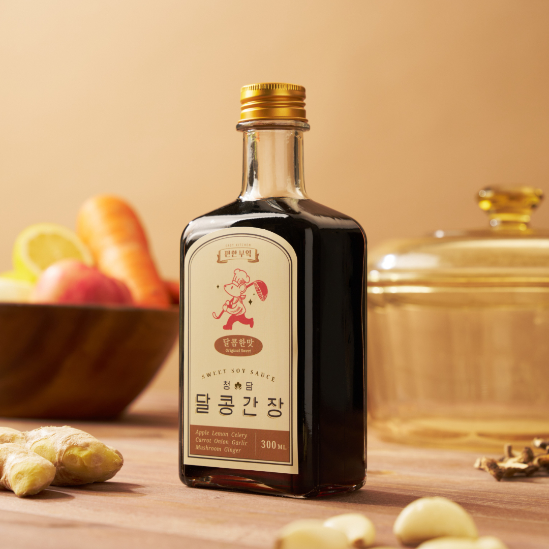 달콩간장 달콤한맛 수제 저염 맛 간장 만능 아기 반찬 소스 연어장 계란밥 장조림 불고기