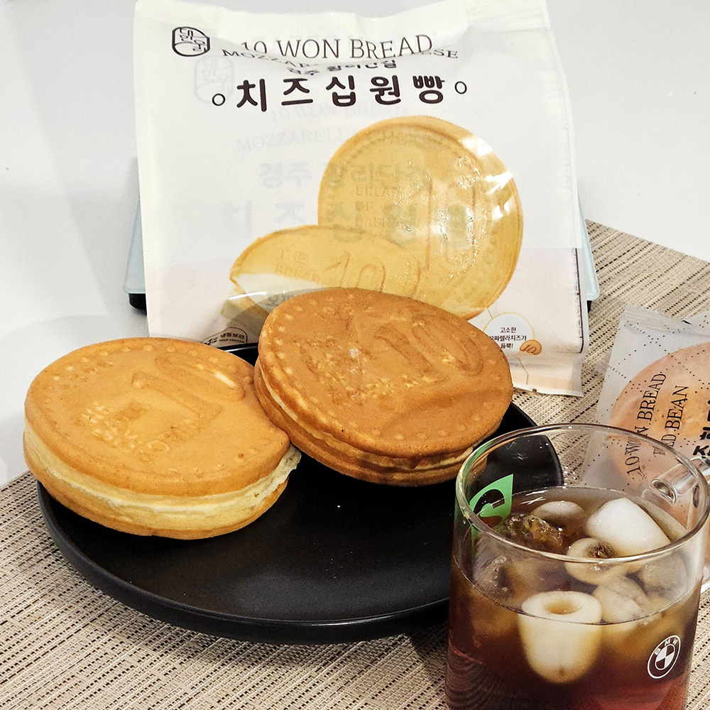 경주 황리단길 대왕 치즈 팥 십원빵 3개입 : 인정식탁