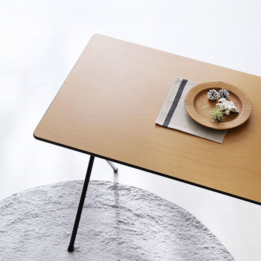 HOMATO 접이식테이블 120 SM-659NPL 라이트브라운 6949.2682